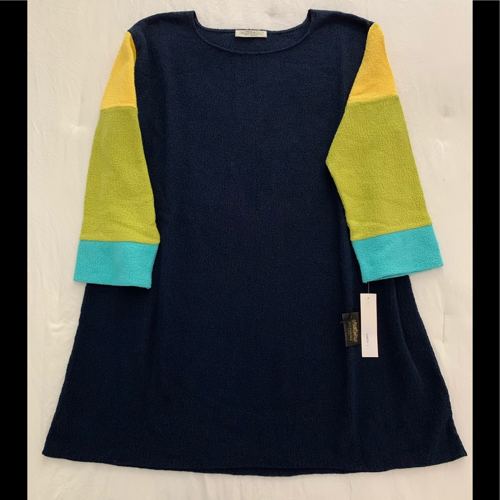 Sweaters, Margaret Winters, size S, color baby blue, turquoise, green, y…